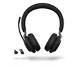 Produktbild: Jabra Evolve 2 65 MS Wireless Bluetooth Stereo Headset m. Ladestation schwarz
