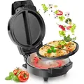 Produktbild: Duronic OM60 Omelette maker | Omlette Grill 600W | Antihaft-Kochplatte | Automatische Temperaturregelung | Für Omlettes, Calzone, Tortilla, Apfel-... - Schwarz