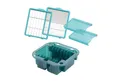 Produktbild: Genius Gemüseschneider Nicer Dicer Chef Professional, Zubehörset 5-tlg. Aufbewahrungseinsatz, Integrierter Aufbewahrungseinsatz