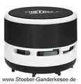 Produktbild: Tischstaubsauger, Kunststoff, schwarz/weiss WEDO NEU & OVP