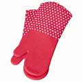Produktbild: Topfhandschuh, Backhandschuh, Silikon Rot - 1 Paar, Baumwolle, WENKO