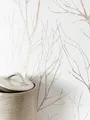 Produktbild: Tapete Vliestapete Weiß Äste Zweige  Blumentapete Äste