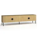 Produktbild: AX LIVING TV Schränke Brunelli 200 cm Eiche Baltic TV Lowboard 4-türig