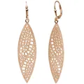 Produktbild: Jobo Damen-Ohrringe lang hängend aus 925 Sterling Silber rosegold vergoldet matt