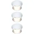 Produktbild: LED Einbauleuchten-Set Gil Coin 3StepDim rd starr 3x6W Weiß matt/Eisen Alu