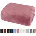 Produktbild: heimtexland Spannbettlaken Cashmere Touch Spannbetttuch Super Soft Bettlaken, Microfaser, Gummizug: rundum, kuschelig weich I Rundum-Gummizug I Matratzenhöhe bis 25 cm I rosa 180 cm x 200 cm