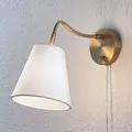 Produktbild: Lindby Wandleuchte, Wandlampe Innen 'Ethan' (Retro, Vintage, Antik) in Gold / Me