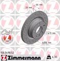 Produktbild: Bremssatz (2 Bremsscheiben) ZIMMERMANN 150.3498.52 BMW Série 1 2.0 118 d