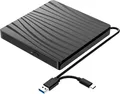 Produktbild: Externes DVD Laufwerk USB 3.0 Type-C CD DVD Brenner für Laptop PC Mac