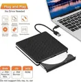 Produktbild: Amicool BT686 Externes CD DVD Laufwerk Brenner USB 3.0 USB-C Schwarz