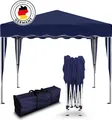 Produktbild: Faltpavillon 3x3 m ohne Seitenteile - Blau - wasserdicht - Gartenpavillon, UV-Schutz 50+