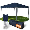 Produktbild: Kronenburg Faltpavillon wasserdicht Dachmaß 3 x 3 m UV Schutz 50+ Pavillon in Blau