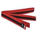 Produktbild: Ju-Sports Budogürtel - rot/schwarz/rot, Baumwolle I Kampfsport Gürtel Für Budo-Sportarten, Judo, Karate uvm. I Ca. 4 cm breiter Martial Arts Gürtel I 220 cm