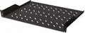Produktbild: DIGITUS 19-Zoll-Regal, schwarz, Tragkraft 25 kg, Tiefe 350 mm, 2 HE