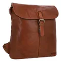 Produktbild: Gusti Kieran Rucksack Lederrucksack mit Reißverschluss und Schnalle diebstahlsicher Braun Leder Damen Herren