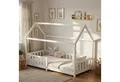 Produktbild: ecoMI Kinderbett Hausbett, Rausfallschutz, Lattenrost, 90x200 & 80x160, Weiß & Natur, Hausbett, Rausfallschutz, Lattenrost, 90x200 & 80x160, Weiß & Natur