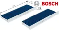 Produktbild: BOSCH 0986628610 Filter für Innenraumluft Innenraumfilter Filter