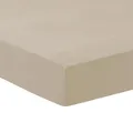 Produktbild: TRAUMSCHLAF Frottee Spannbettlaken Stretch – Weiches, dichtes 180 g/qm Spannbetttuch mit Rundumgummi – ideal für Matratzen bis 30 cm – 90x200-100x200 cm, Taupe