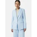 Produktbild: comma Jackenblazer Indoor-Blazer Antaillierter Blazer mit Pattentaschen blau 38 EU