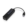 Produktbild: Ewent 3-Port USB-Hub + Gigabit-Ethernet-Anschluss EW1140