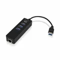 Produktbild: Hub USB Ewent AAOAUS0127 3 x USB 3.1 RJ45 Plug and Play