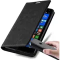 Produktbild: Cadorabo Hülle für Nokia Lumia 535 Schutz Hülle in Schwarz Handyhülle Etui Case Cover Magnetverschluss