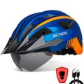 Produktbild: Fahrradhelm Herren Damen MTB Helm mit Abnehmbarer Magnetische Schutzbrille Vi...
