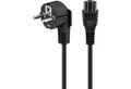 Produktbild: Goobay Netzkabel, Netzkabel, abgewinkelter Stecker, 1,8 m