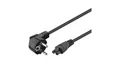 Produktbild: goobay Kaltgerätekabel Notebook     1,8m  SchuKo St. >  IEC 320-C5 Buchse - Goob
