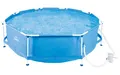 Produktbild: CRIVIT Pool Metal Frame Ø 300 x 76 cm Gartenpool max. 4383 Liter mit Filterpumpe