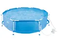 Produktbild: CRIVIT Metal-Frame-Pool, Ø 300 x H 76 cm, inkl. Filterpumpe - B-Ware sehr gut