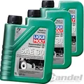 Produktbild: 3x 1 LITER LIQUI MOLY 1264 RASENMÄHER ÖL API SJ SAE30 4 TAKT 4T MINERALISCH