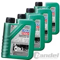 Produktbild: 4x 1 LITER LIQUI MOLY 1264 RASENMÄHER ÖL API SJ SAE30 4 TAKT 4T MINERALISCH