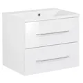 Produktbild: Fackelmann 82903 Waschtischunterschrank & Gussbecken B.Clever 60 cm weiß