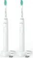 Produktbild: Philips 3100 series Schalltechnologie, elektrische Schallzahnbürste. Zweck: Erwachsener, Zahnbürstentyp: Ultraschall-Zahnbürste, Produktfarbe: Weiß. Energiequelle: Akku, Akku-/Batterietyp: Integrierte Batterie, Batterietechnologie: Lithium-Ion (Li-Ion). Anzahl enthaltener Griffe: 1 Stück(e), Anzahl enthaltener Bürstenköpfe: 1 Stück(e) (HX3675/13)