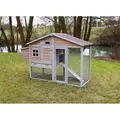 Produktbild: Kerbl Hühnerstall Bonny mit Metall- rahmen am Boden 181x65x118cm
