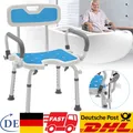 Produktbild: Badhocker Duschsitz für Senioren höhenverstellbar mit Rückenlehne bis 150kg