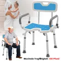 Produktbild: Duschhocker Bad Hocker bis 150 kg Senioren Sitz Duschhilfe Alu Duschstuhl