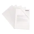 Produktbild: Falken 100er Pack Klarsichthüllen Standard DIN A4 transparent genarbt farblos oben und seitlich offen Kunststoff Aktenhülle Plastikhülle Klarsichthülle für Büro und die mobile Organisation
