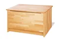 Produktbild: Pinolino Truhe, aus massivem Holz, Spielzeugkiste für Kinder, Deckel mit Klappendämpfer, Belastbarkeit 100 kg, geölt
