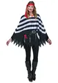 Produktbild: Fun World Damen Piraten Poncho Adlt Erwachsenenkostüm, Multi, Standard