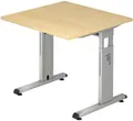 Produktbild: HAMMERBACHER höhenverstellbarer Schreibtisch VOS08/3/S ahorn