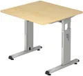 Produktbild: HAMMERBACHER höhenverstellbarer Schreibtisch VOS08/3/S ahorn