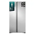Produktbild: Hisense RS677N4ACC Side by Side Kühl-Gefrierkombination, 179cm, 519 Liter Gesamtkapazität, Multi Air Flow, LED Display, EEK: C, Electronic Touch Control, Inox Look