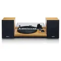 Produktbild: Lenco LS-500OK - Bluetooth® Plattenspieler mit zwei externen Lautsprechern und 2 x 30 Watt RMS - Holz - Braun/Hellbraun