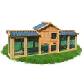 Produktbild: NYVI Hasenstall mit PVC Dach Kaninchenkäfig Kaninchenstall Hasengehege Hasenhaus