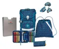 Produktbild: DER DIE DAS leichter Schulranzen, ErgoFlex Easy Blue Speed Set 5-teilig, ca. 20,5 l Volumen, ca. 950 g Gewicht