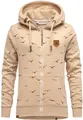 Produktbild: REPUBLIX Damen Sweatjacke Hoodie Sweatshirt Pullover Zipper Jacke RD-024 Beige XXL