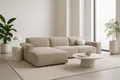Produktbild: Kaiser Möbel Ecksofa Cursal L-Form, Stoff Artico, Beige, Links