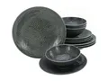 Produktbild: CreaTable, 21626, Serie Orient Mandala, 12-teiliges Geschirrset, Teller Set aus Porzellan, spülmaschinen- und mikrowellengeeignet, Made in Europe